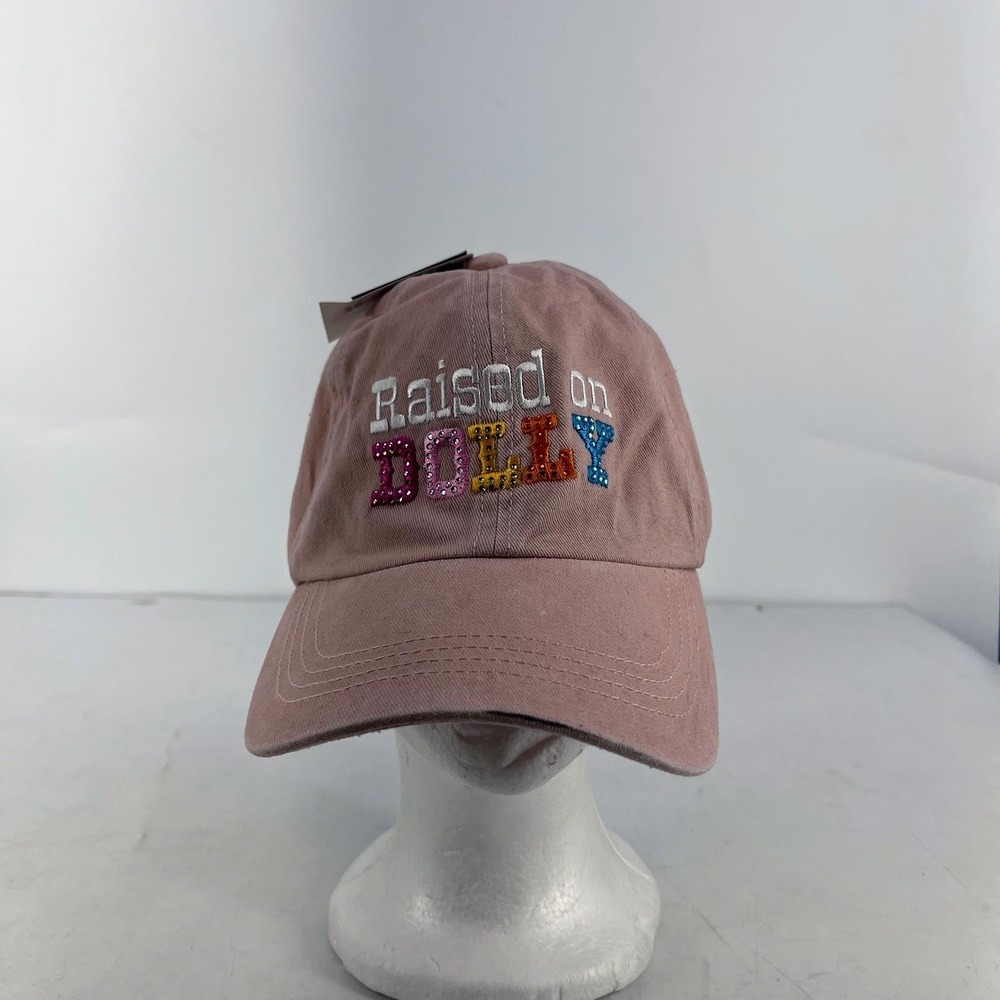 David and Young Raised on Dolly Pink Rhinestone Baseball Cap Hat FWCAP3314 NWT